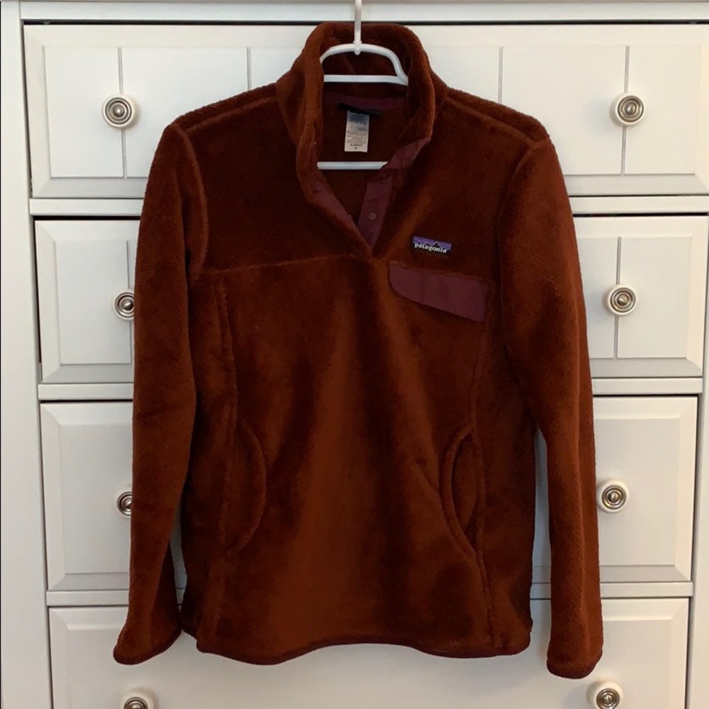 Patagonia womens re-tool snap fleece pullover